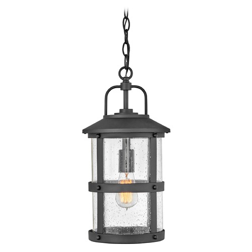Hinkley Lakehouse 9-Inch Wide Black LED Outdoor Hanging Light by Hinkley Lighting 2682BK-LL