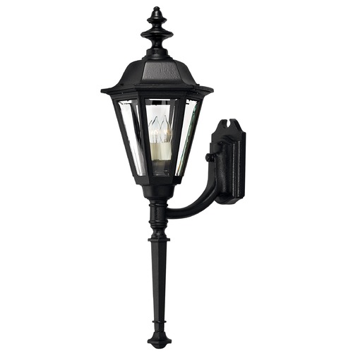 Hinkley Outdoor Wall Light with Clear Glass in Black by Hinkley Lighting 1440BK