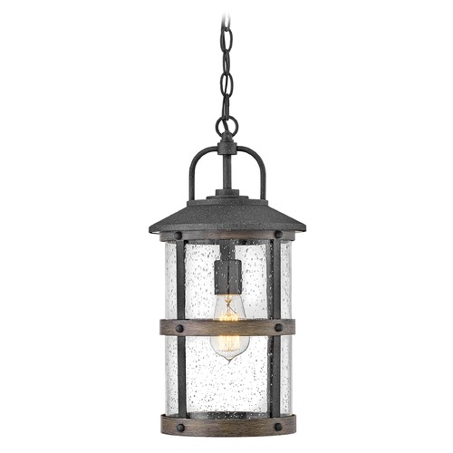 Hinkley Lakehouse 9-Inch Wide Aged Zinc LED Outdoor Hanging Light by Hinkley Lighting 2682DZ-LL