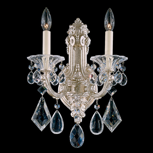 Schonbek Lighting La Scala Antique Silver Sconce by Schonbek Lighting 5070-48