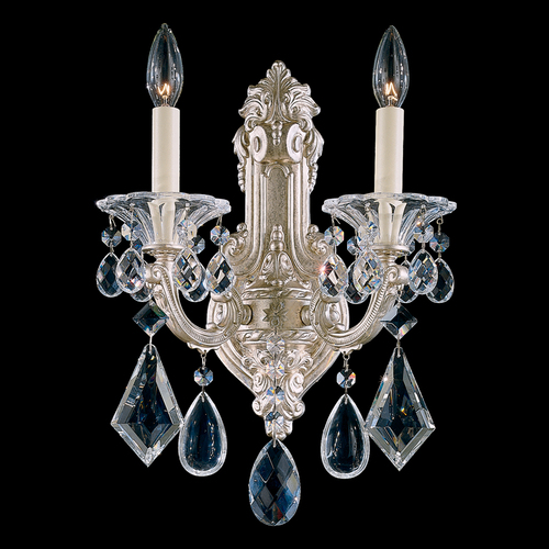 Schonbek Lighting La Scala Antique Silver Sconce by Schonbek Lighting 5070-48S