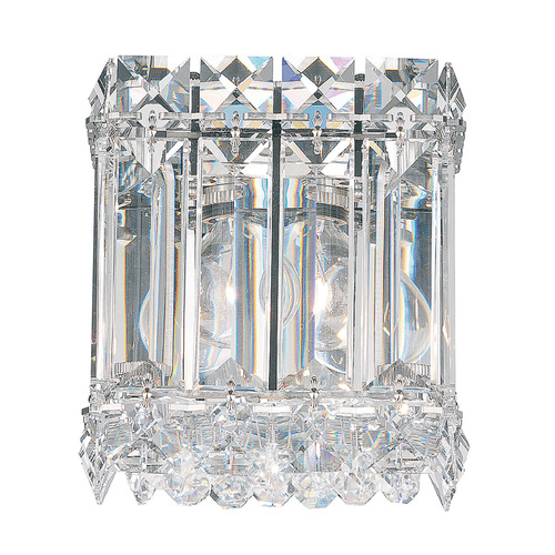 Schonbek Lighting Schonbek Worldwide Lighting Quantum Polished Stainless Steel Sconce 2220O