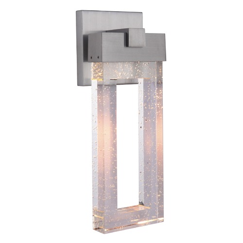 Craftmade Lighting Aria 17.50-Inch LED Outdoor Wall Light in Satin Aluminum by Craftmade Lighting ZA1114-SA-LED