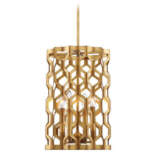 Metropolitan Lighting Coronade Pandora Gold Leaf Pendant by Metropolitan Lighting N6771-293