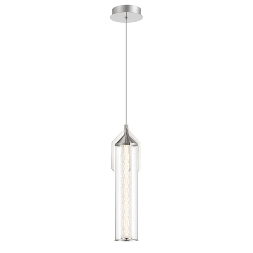 Eurofase Lighting Espada 20-Inch LED Pendant in Polished Nickel by Eurofase Lighting 45716-010