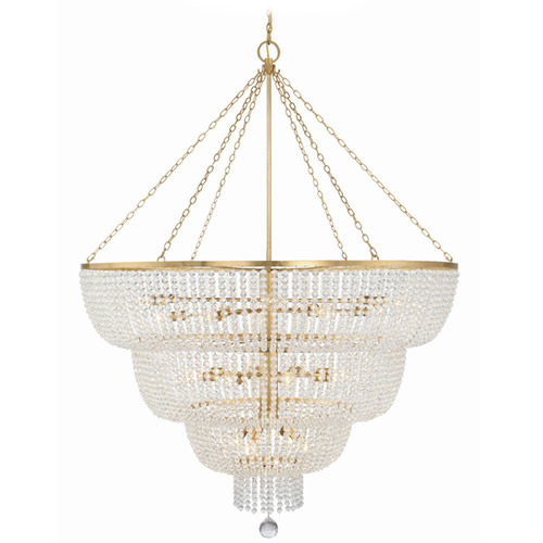 Crystorama Lighting Crystorama Lighting Rylee Antique Gold Chandelier 618-GA
