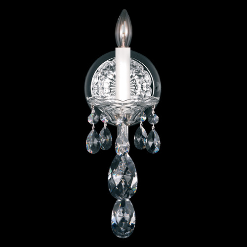 Schonbek Lighting Schonbek Worldwide Lighting Sterling Polished Silver Sconce 2990-40R