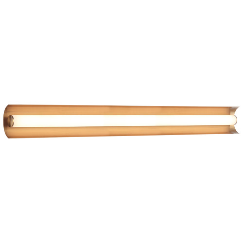 Matteo Lighting Norvan Aged Gold Brass LED Vertical Bathroom Light by Matteo Lighting S02930AG