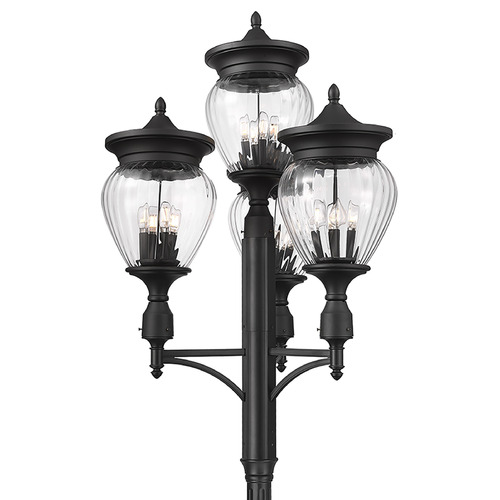 Z-Lite Z-Lite Davina Black Post Light 5016PHBR-4-564P-BK