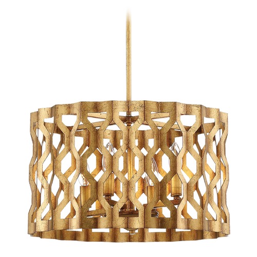 Metropolitan Lighting Coronade Pandora Gold Leaf Pendant by Metropolitan Lighting N6773-293