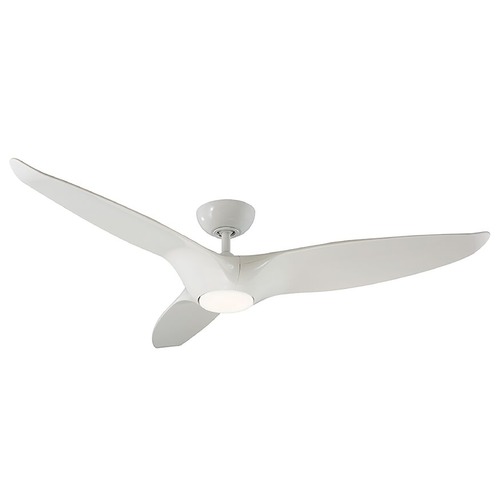 Modern Forms by WAC Lighting Morpheus 60-Inch LED Smart Outdoor Fan in Gloss White 2700K by Modern Forms FR-W1813-60L-27-GW