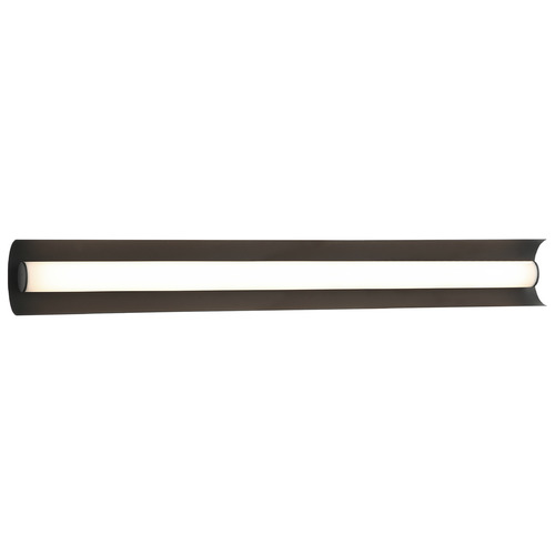 Matteo Lighting Norvan Matte Black LED Vertical Bathroom Light by Matteo Lighting S02930MB