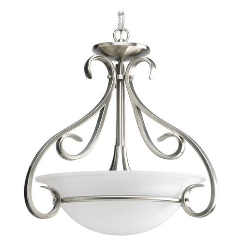 Progress Lighting Torino Pendant in Brushed Nickel by Progress Lighting P3843-09