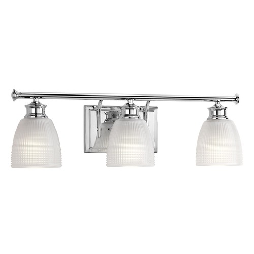 Progress Lighting Lucky Farmhouse Bathroom Light in Chrome by Progress Lighting P2117-15