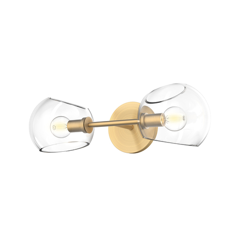 Alora Lighting Alora Lighting Willow Brushed Gold Sconce WV548217BGCL