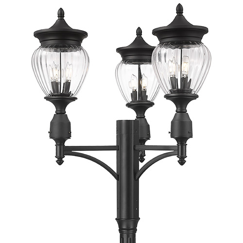 Z-Lite Z-Lite Davina Black Post Light 5016PHMR-3-564P-BK