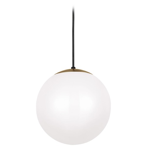 Visual Comfort Studio Collection Leo 12-Inch Pendant in Satin Brass by Visual Comfort Studio 6022-848