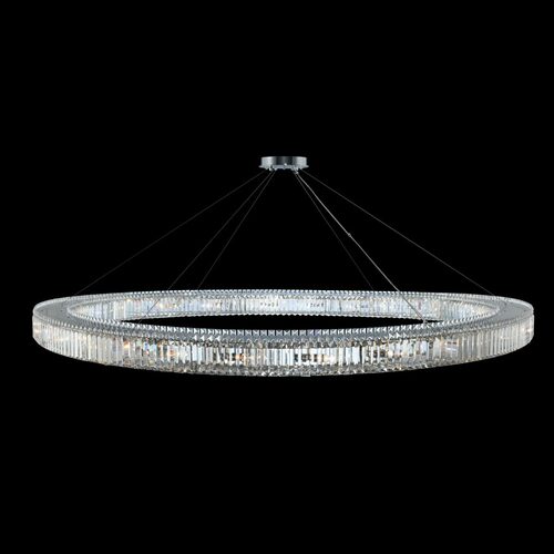 Allegri Lighting Rondelle 84-Inch Pendant in Polished Chrome by Allegri Crystal 11717-010-FR001