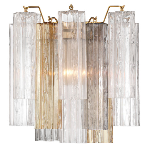 Crystorama Lighting Crystorama Lighting Addis Aged Brass Sconce ADD-303-AG-AU