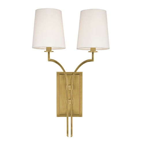 Hudson Valley Lighting Glenford Wall Sconce in Aged Brass by Hudson Valley Lighting 3112-AGB