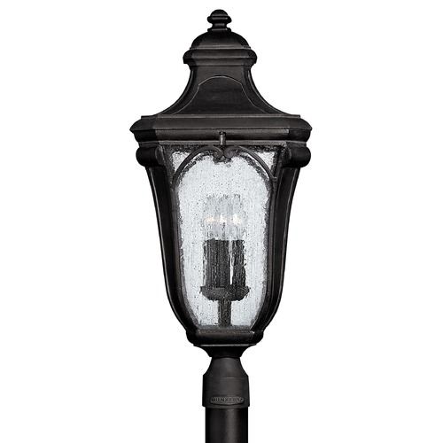 Hinkley Seeded Glass Post Light Black by Hinkley Lighting 1311MB