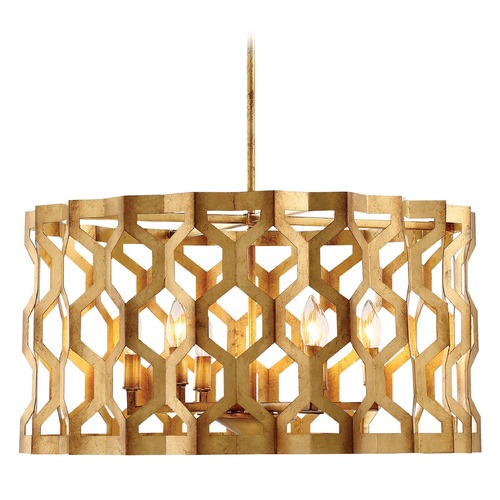 Metropolitan Lighting Coronade Pandora Gold Leaf Pendant by Metropolitan Lighting N6776-293