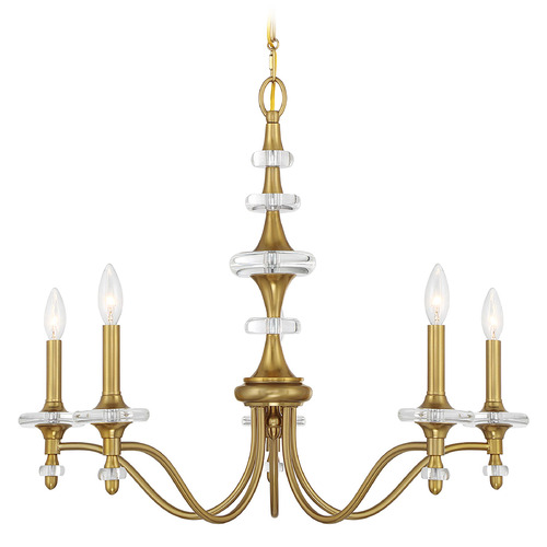 Savoy House Savoy House Lighting Champlain Warm Brass Chandelier 1-1361-5-322