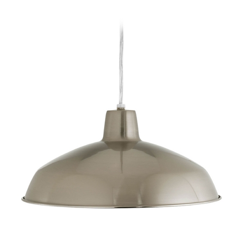 Progress Lighting Farmhouse Barn Light in Brushed Nickel by Progress Lighting P5094-09