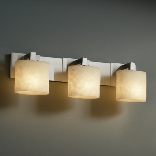 Justice Design Group Clouds Collection Bathroom Light by Justice Design Group CLD-8923-30-NCKL