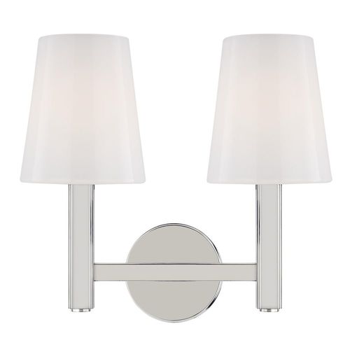 Visual Comfort Studio Collection Thomas O'Brien Logan 13-Inch Polished Nickel Bath Vanity by Visual Comfort Studio TV1122PN