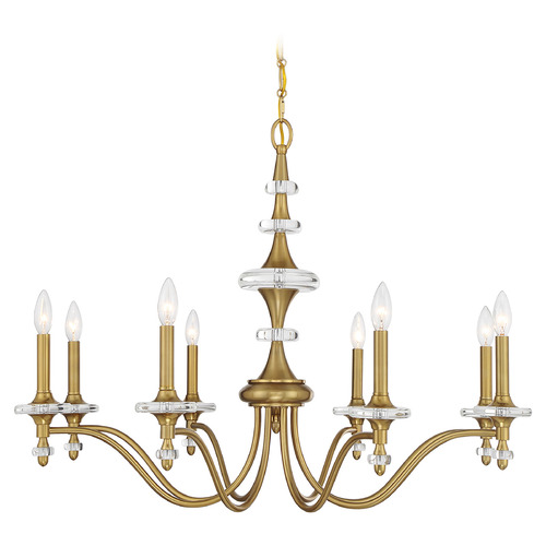 Savoy House Savoy House Lighting Champlain Warm Brass Chandelier 1-1362-8-322