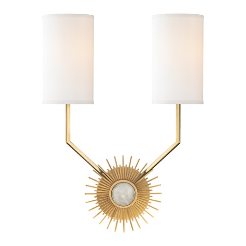 Hudson Valley Lighting Borland Aged Brass Sconce by Hudson Valley Lighting 5512-AGB