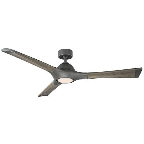 Modern Forms by WAC Lighting Woody 60-Inch LED Smart Outdoor Fan in Graphite 2700K by Modern Forms FR-W1814-60L27GHWG