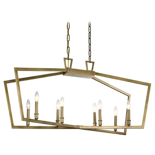 Kichler Lighting Abbotswell 8-Light Natural Brass Chandelier by Kichler Lighting 43494NBR