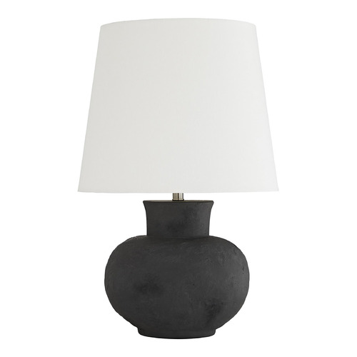 Arteriors Home Lighting Troy 27.5-Inch Lamp in Matte Charcoal Terracotta by Arteriors Home 45004-521