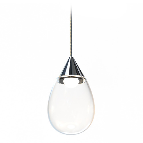 ET2 Lighting Dewdrop Polished Chrome LED Mini Pendant by ET2 Lighting E21561-18PC