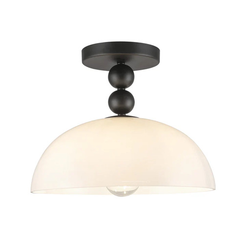 Alora Lighting Alora Lighting Paisley Matte Black Semi-Flushmount Light SF459012MBGO