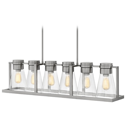 Hinkley Refinery 6-Light Brushed Nickel Chandelier by Hinkley Lighting 63306BN-CL