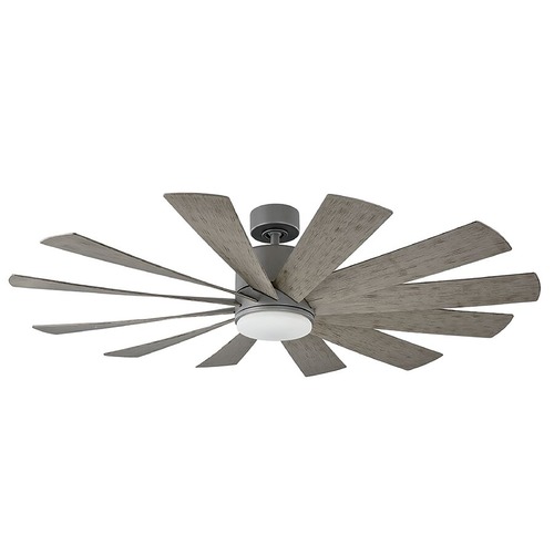 Modern Forms by WAC Lighting Windflower 60-Inch LED Smart Outdoor Fan in Graphite 2700K by Modern Forms FR-W1815-60L27GHWG