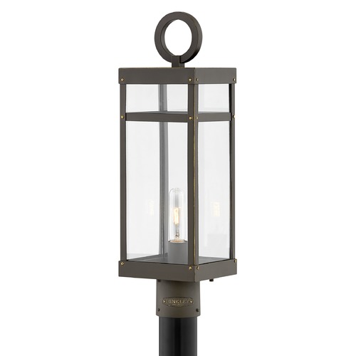 Hinkley Porter Large Oil Rubbed Bronze LED Post Light by Hinkley Lighting 2801OZ-LL