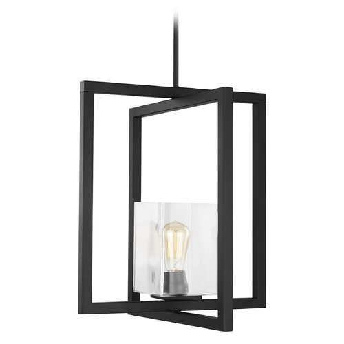 Generation Lighting Mitte 16.50-Inch Wide Pendant in Midnight Black by Generation Lighting 5141501-112