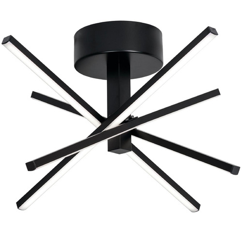 AFX Lighting Afx Lighting Jaxx Black LED Semi-Flushmount Light JAXF1515L30D1BK