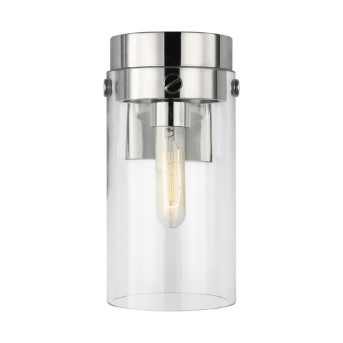 Visual Comfort Studio Collection Chapman & Meyers Garrett 10.25-Inch Tall Polished Nickel Sconce by Visual Comfort Studio CW1001PN