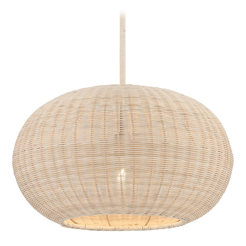 Minka Lavery Modjeska Pendant in Coal & Natura Rattan by Minka Lavery 3545-66A