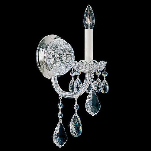 Schonbek Lighting Schonbek Worldwide Lighting Olde World Polished Silver Sconce 6805-40R