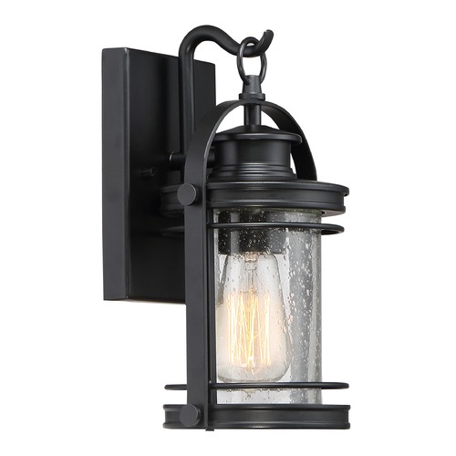 Quoizel Lighting Booker 11.50-Inch Outdoor Wall Lantern in Mystic Black by Quoizel Lighting BKR8406K