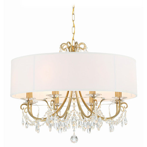 Crystorama Lighting Crystorama Lighting Othello Vibrant Gold Crystal Chandelier 6628-VG-CL-MWP