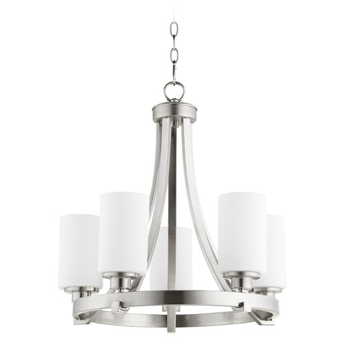Quorum Lighting Lancaster Satin Nickel Chandelier by Quorum Lighting 6207-5-65