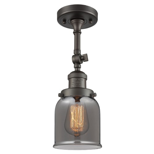 Innovations Lighting Small Bell Oil Rubbed Bronze Semi-Flush Mount by Innovations Lighting 201F-OB-G53