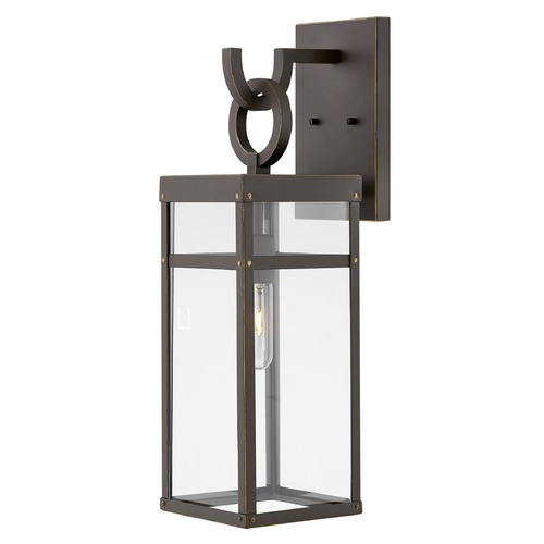Hinkley Porter Large Oil Rubbed Bronze LED Outdoor Wall Light by Hinkley Lighting 2804OZ-LL